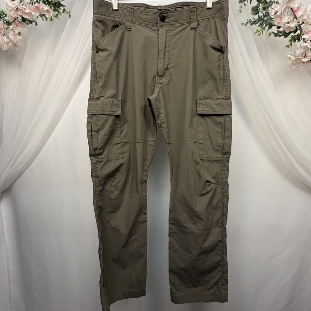 Wrangler Mens ATG Cargo Pants 34X30 All Terrain Gear KHAKI